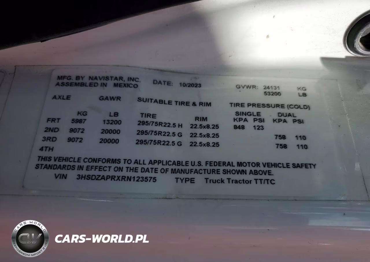 2024 International Lt62F Semi Truck VIN:3HSDZAPRXRN123575 - 10
