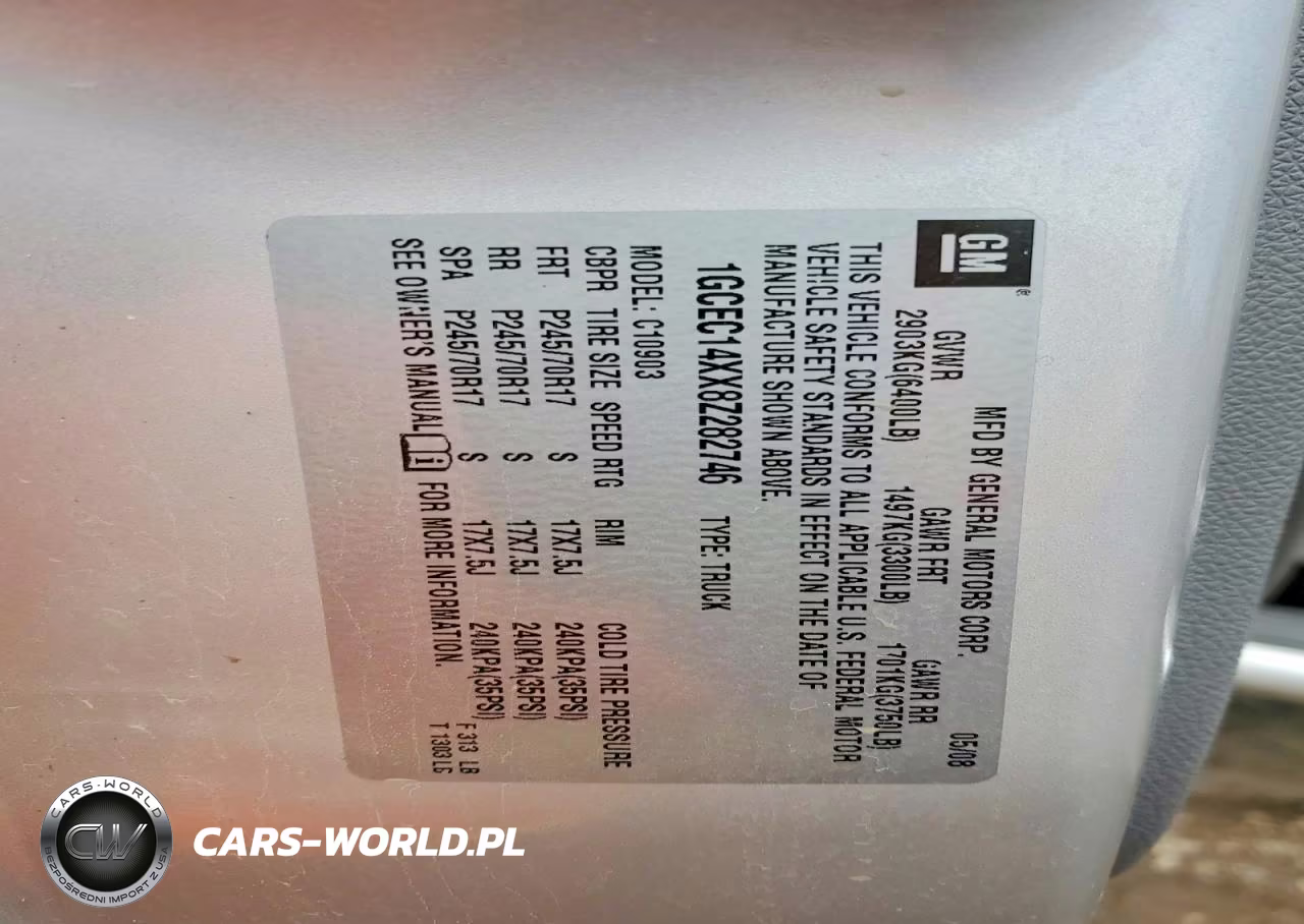 2008 Chevrolet Silverado C1500 VIN:1GCEC14XX8Z282746 - 12