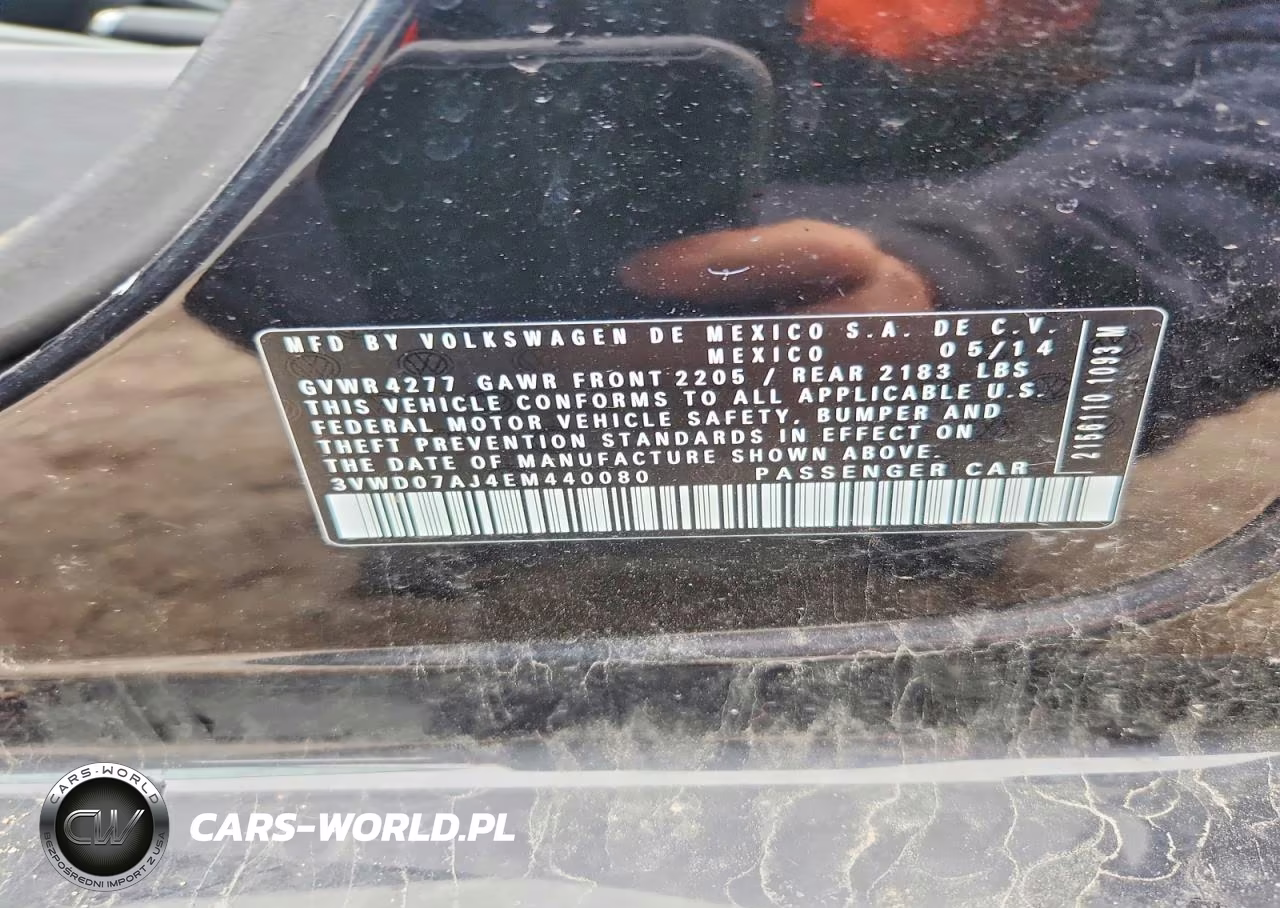 2014 Volkswagen Jetta Se VIN:3VWD07AJ4EM440080 - 12