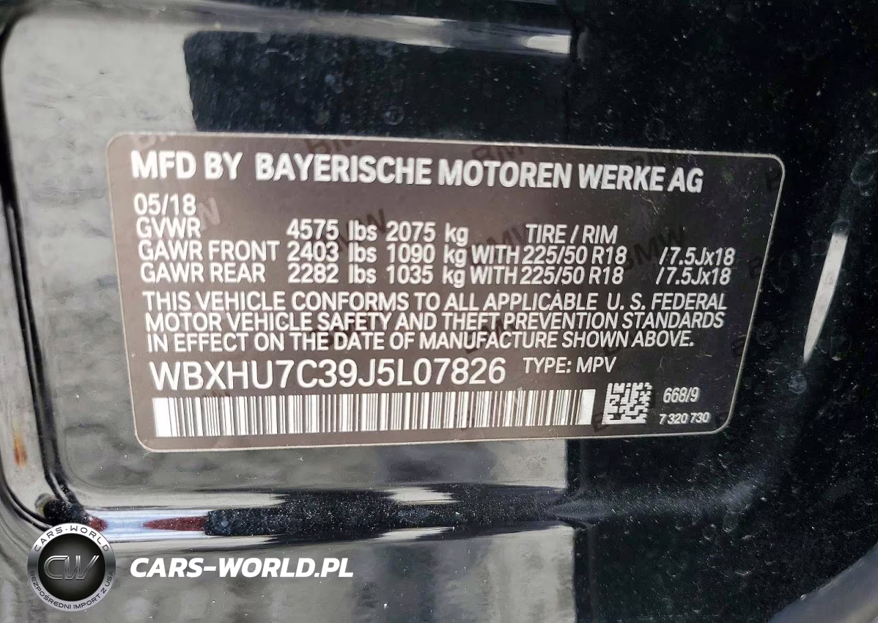 2018 BMW X1 Sdrive28I VIN:WBXHU7C39J5L07826 - 13