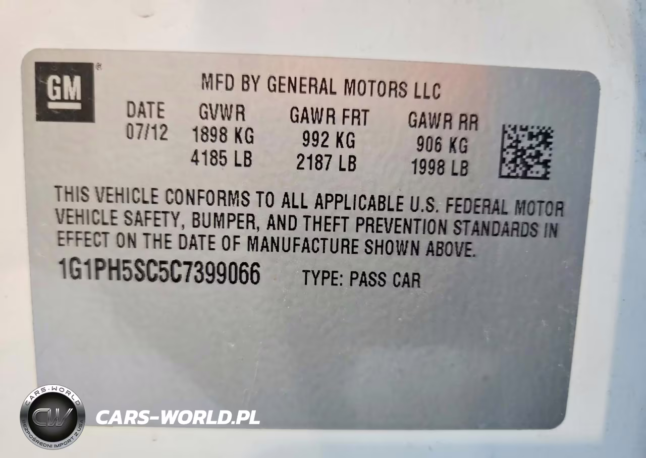 2012 Chevrolet Cruze Ltz VIN:1G1PH5SC5C7399066 - 12