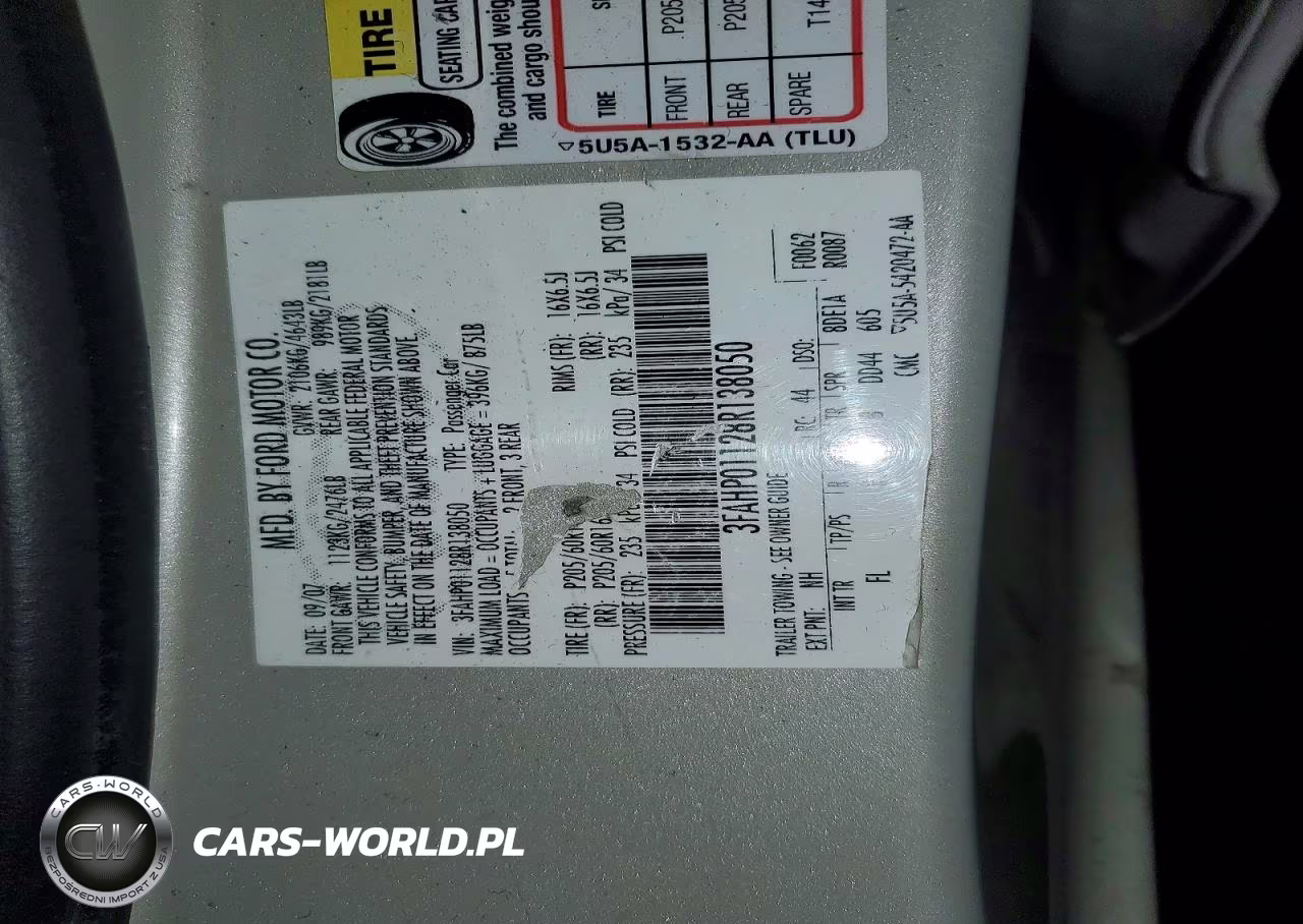 2008 Ford Fusion Se VIN:3FAHP01128R138050 - 12