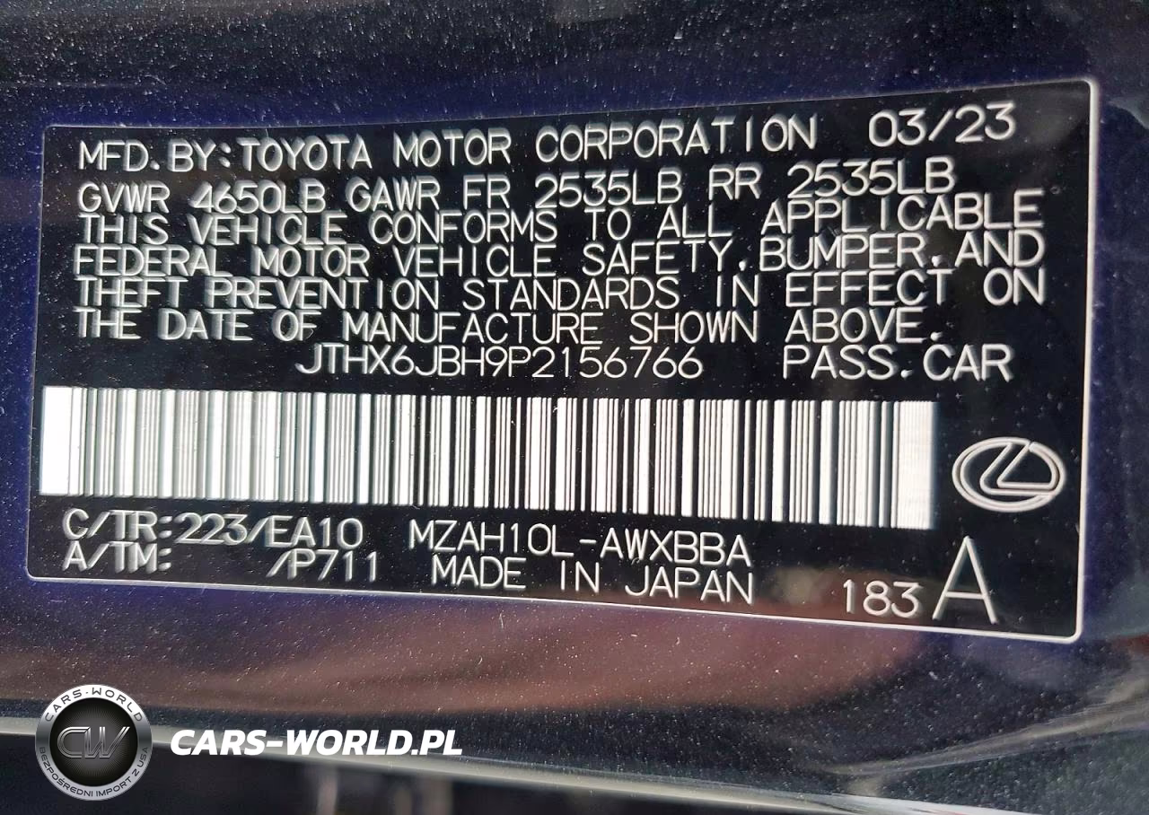 2023 Lexus Ux 250H Base VIN:JTHX6JBH9P2156766 - 14