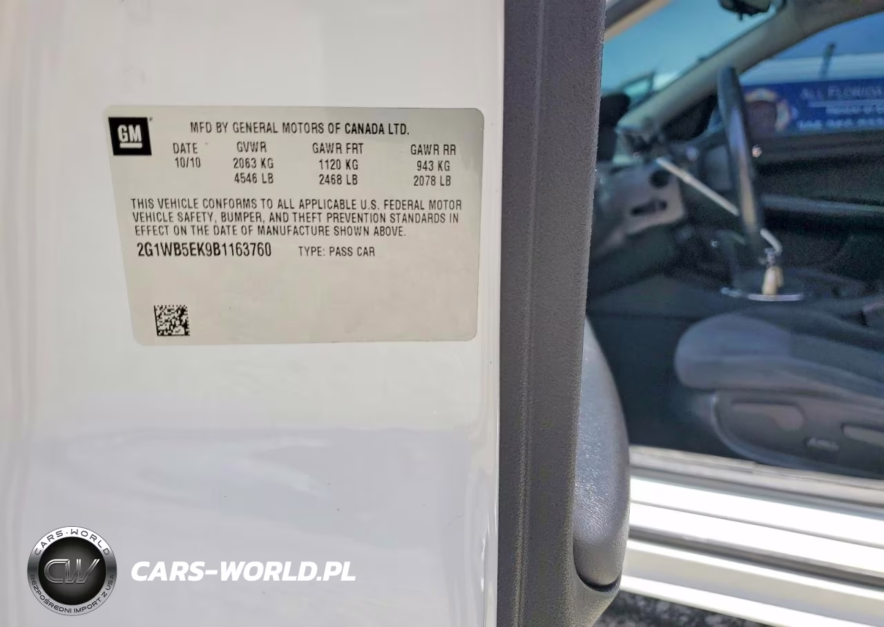 2011 Chevrolet Impala Lt VIN:2G1WB5EK9B1163760 - 12