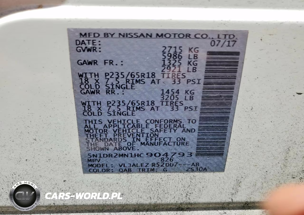 2017 Nissan Pathfinder Sv VIN:5N1DR2MN1HC904793 - 12