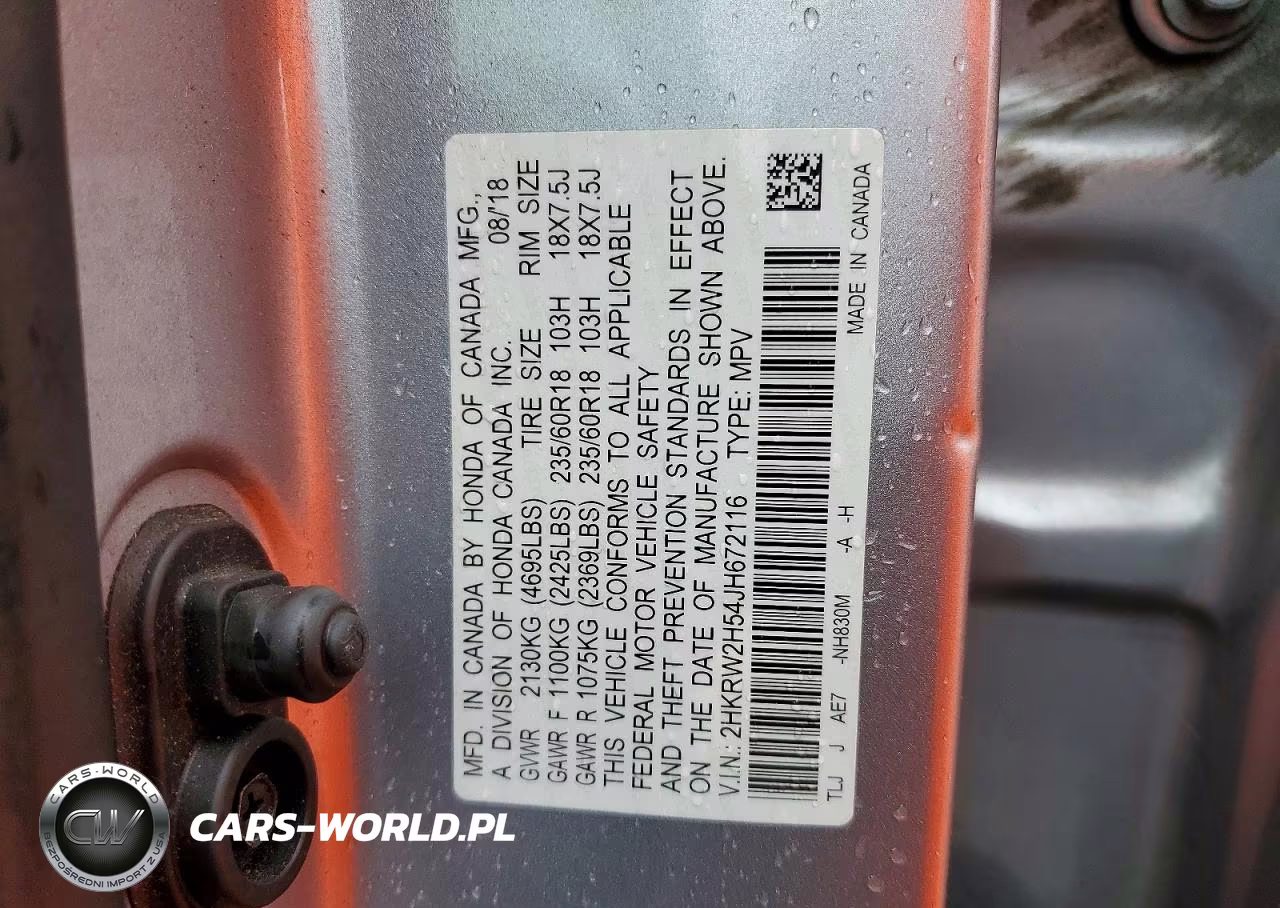 2018 Honda Cr-V Ex VIN:2HKRW2H54JH672116 - 13