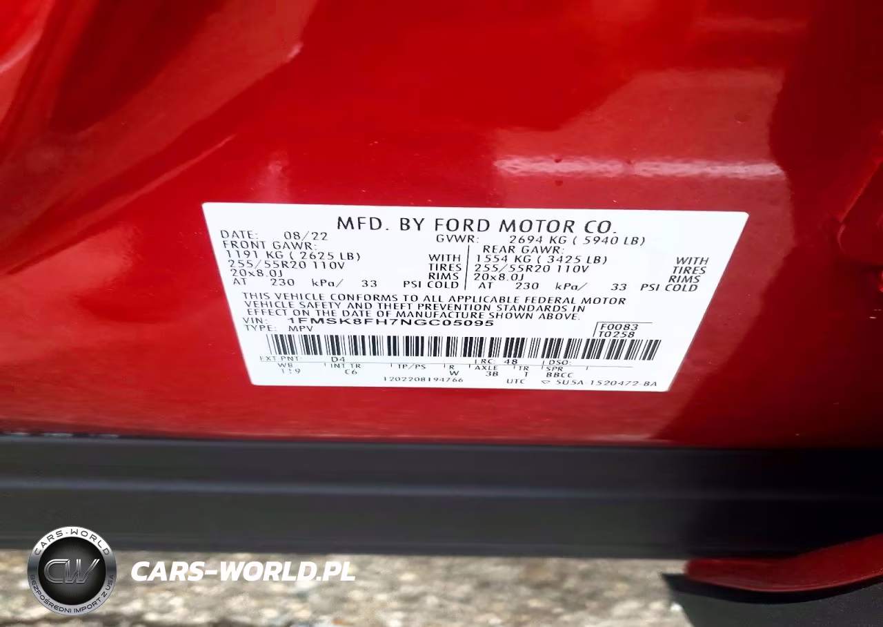 2022 Ford Explorer Limited VIN:1FMSK8FH7NGC05095 - 13