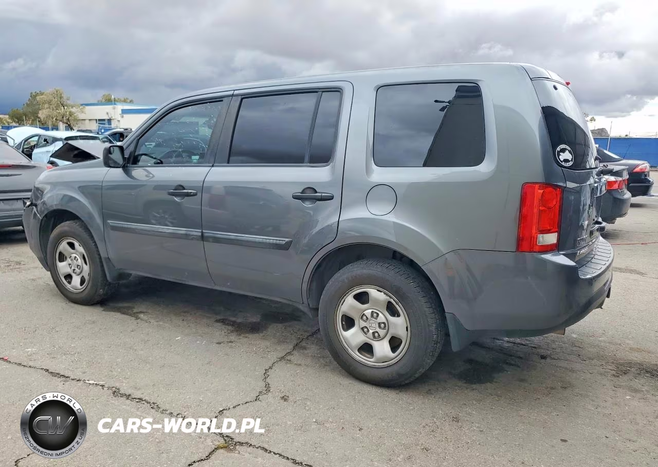2012 Honda Pilot Lx VIN:5FNYF3H23CB039003 - 2