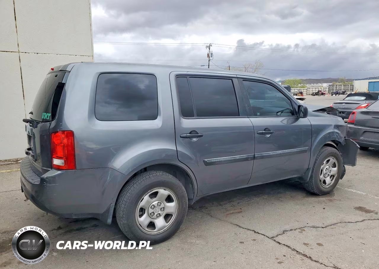 2012 Honda Pilot Lx VIN:5FNYF3H23CB039003 - 3