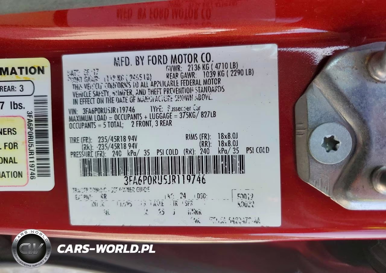 2018 Ford Fusion Titanium VIN:3FA6P0RU5JR119746 - 12