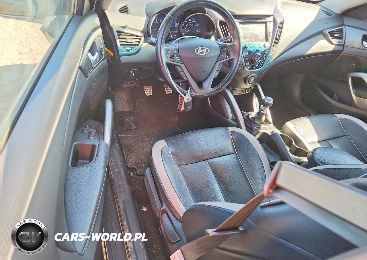 2015 Hyundai Veloster Turbo VIN:KMHTC6AE5FU230227 - 8