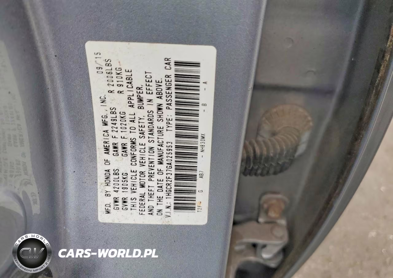 2016 Honda Accord Lx VIN:1HGCR2F37GA025953 - 12
