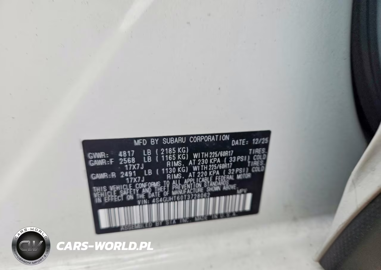 2026 Subaru Crosstrek Wilderness VIN:4S4GUHT60T3728062 - 13