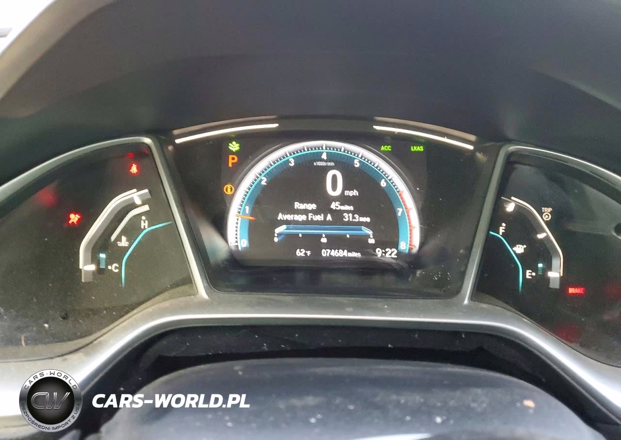 2021 Honda Civic Ex VIN:19XFC1F31ME204585 - 9
