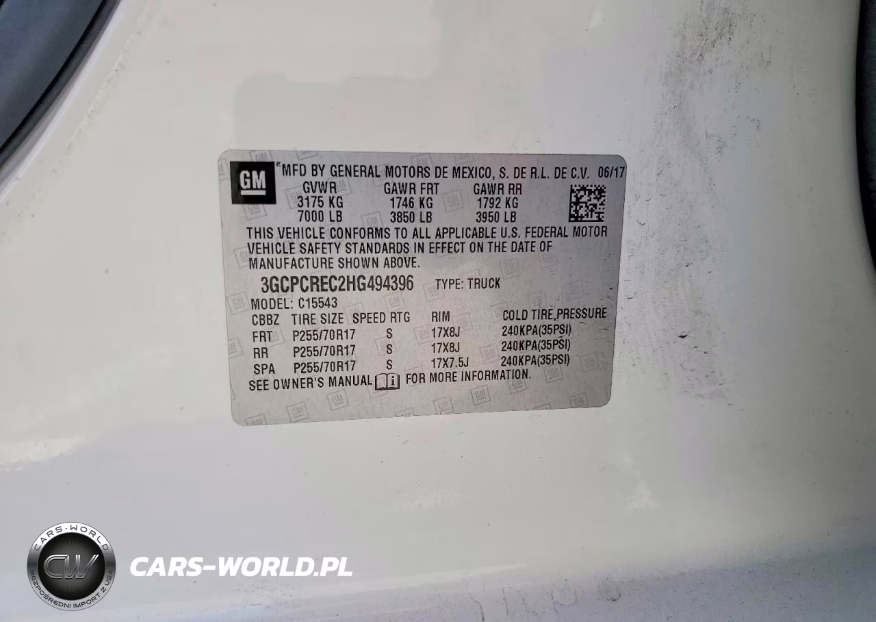 2017 Chevrolet Silverado C1500 Lt VIN:3GCPCREC2HG494396 - 13