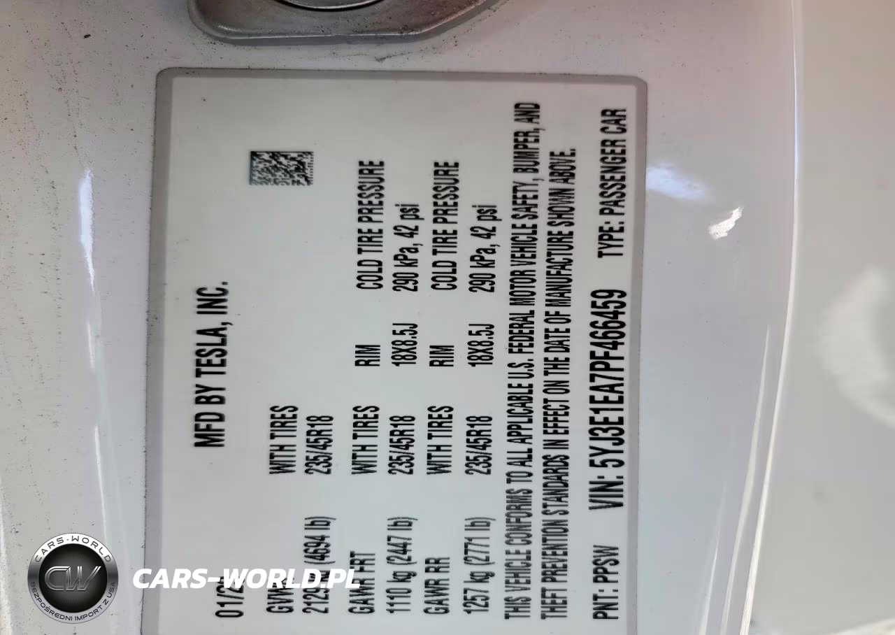 2023 Tesla Model 3 VIN:5YJ3E1EA7PF466459 - 12