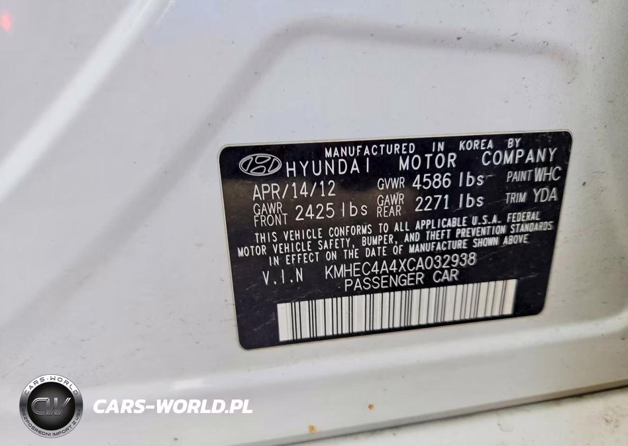 2012 Hyundai Sonata Hybrid VIN:KMHEC4A4XCA032938 - 12