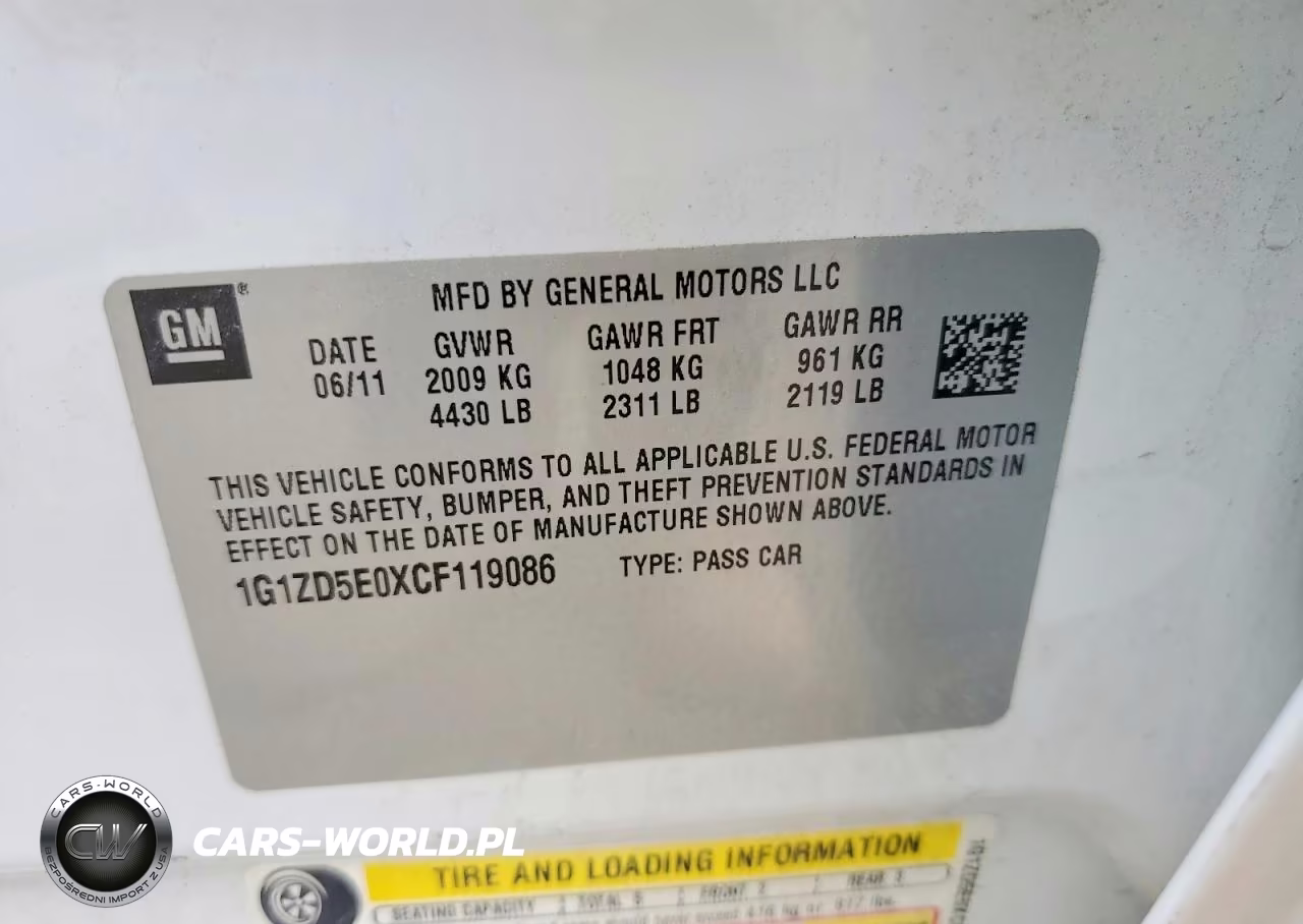 2012 Chevrolet Malibu 2Lt VIN:1G1ZD5E0XCF119086 - 12