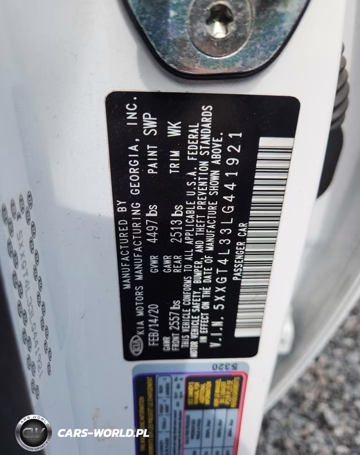 2020 Kia Optima Special Edition VIN:5XXGT4L33LG441921 - 12