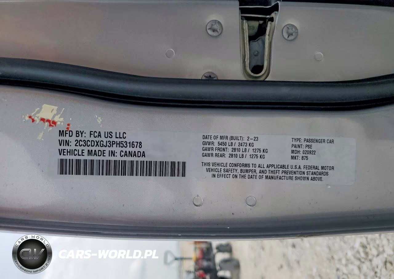 2023 Dodge Charger Scat Pack VIN:2C3CDXGJ3PH531678 - 12