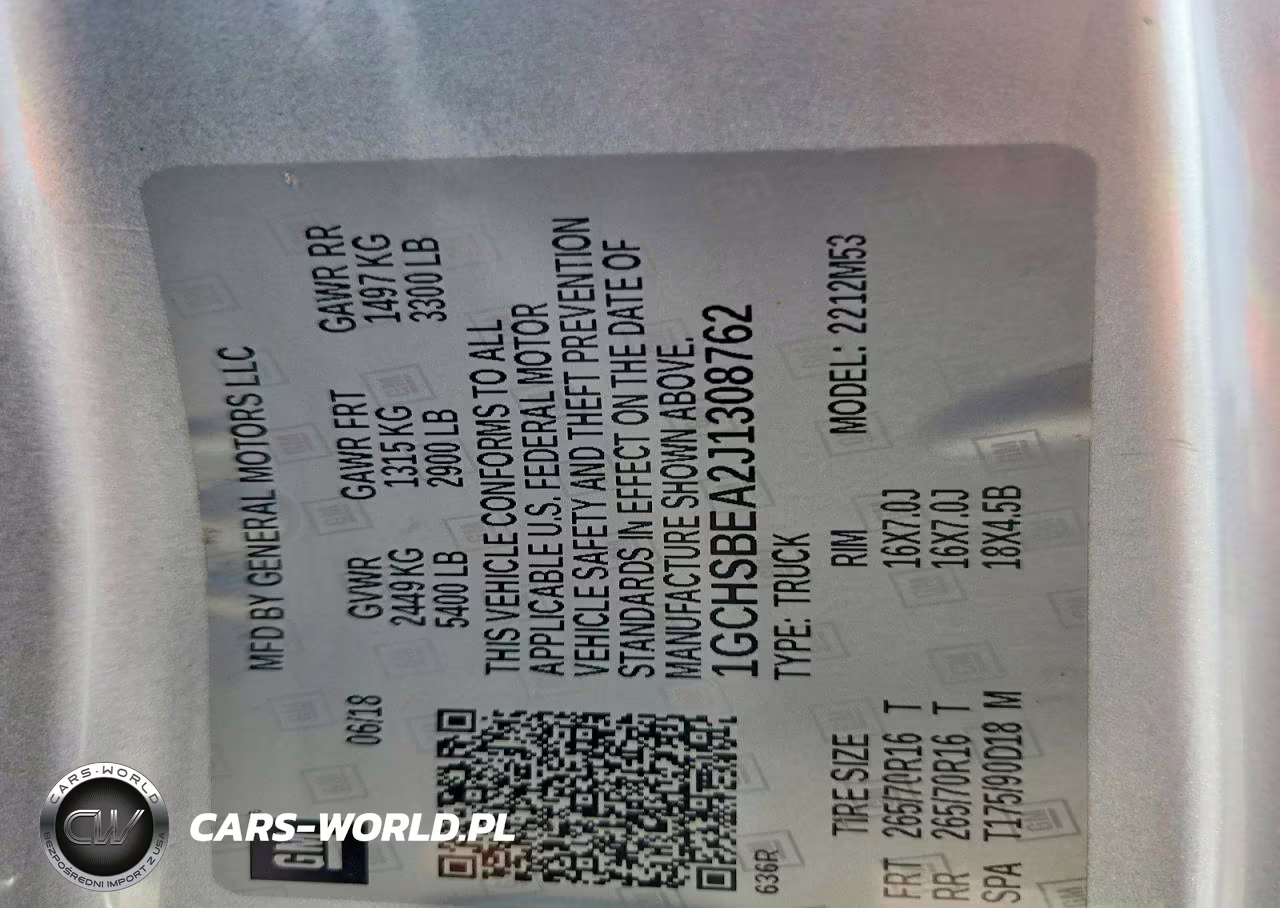2018 Chev Colorado VIN:1GCHSBEA2J1308762 - 12