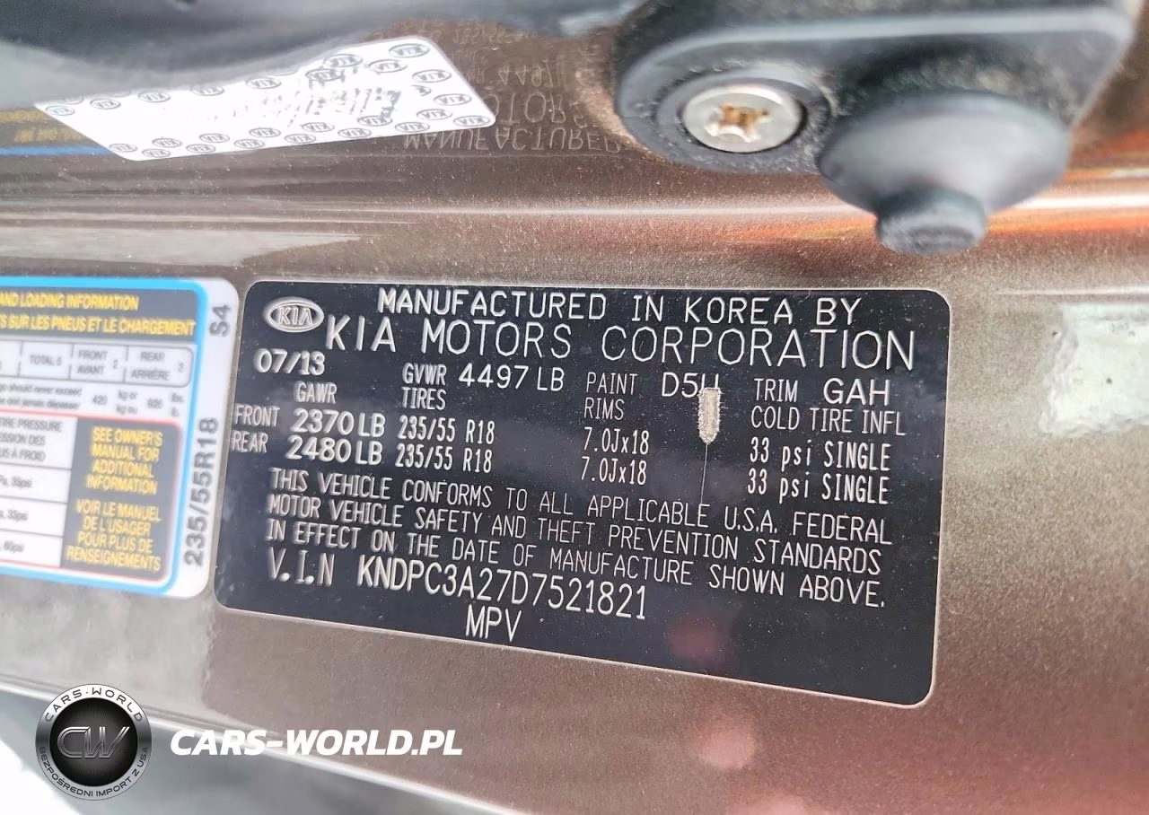 2013 Kia Sportage Ex VIN:KNDPC3A27D7521821 - 12