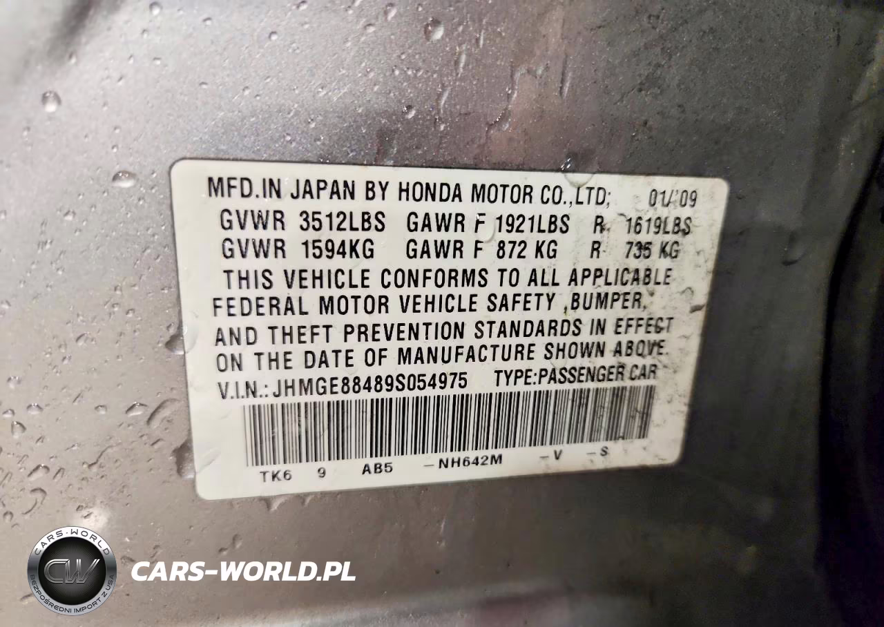 2009 Honda Fit Sport VIN:JHMGE88489S054975 - 13