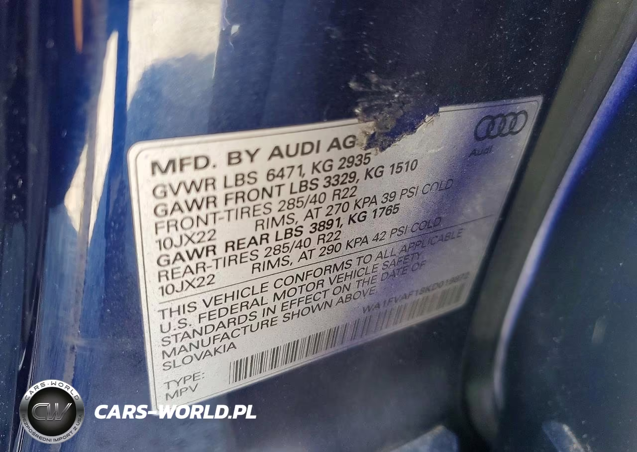 2019 Audi Q8 Prestige S-Line VIN:WA1FVAF18KD019872 - 13