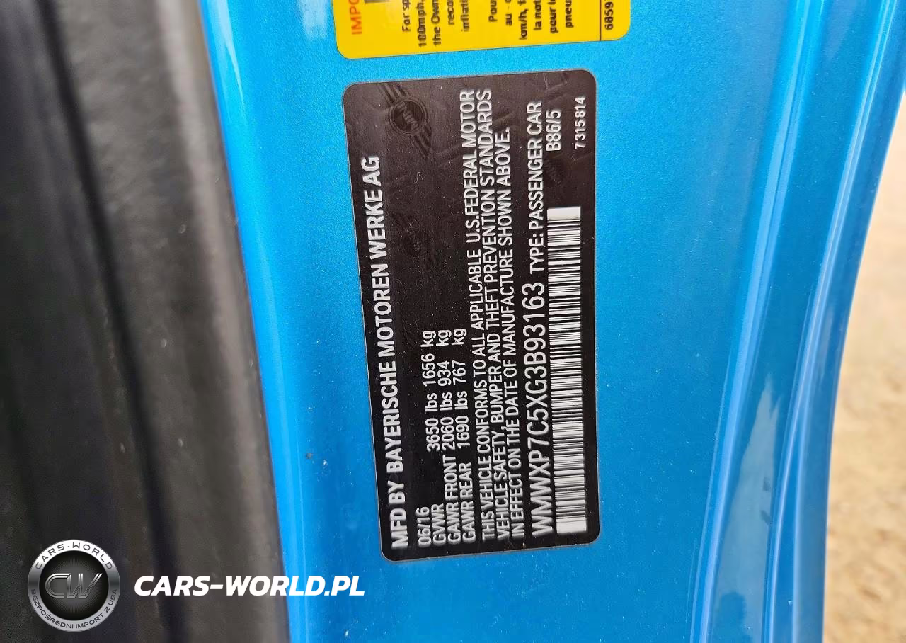2016 Mini Cooper S VIN:WMWXP7C5XG3B93163 - 12