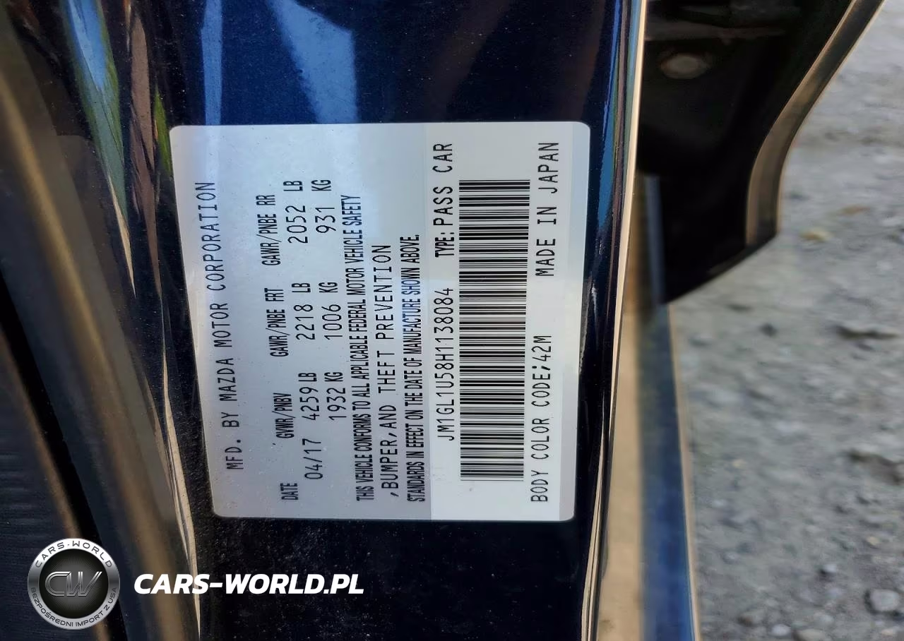 2017 Mazda 6 Sport VIN:JM1GL1U58H1138084 - 12