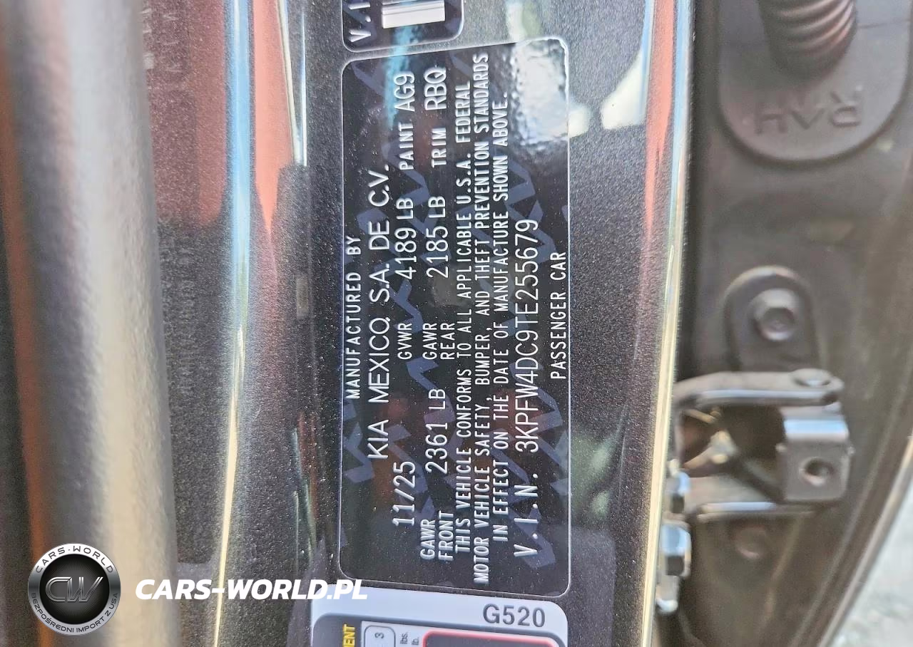 2026 Kia K4 Gt-Line Turbo VIN:3KPFW4DC9TE255679 - 12