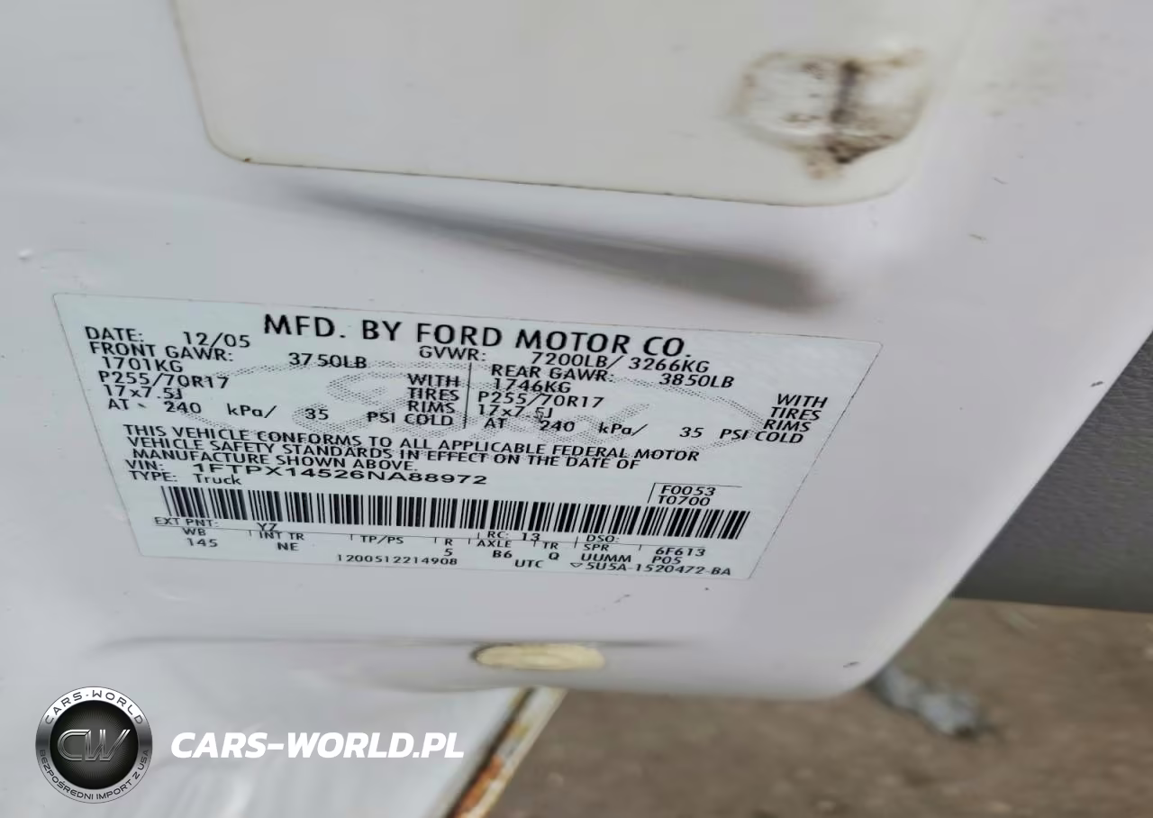 2006 Ford F150 VIN:1FTPX14526NA88972 - 12
