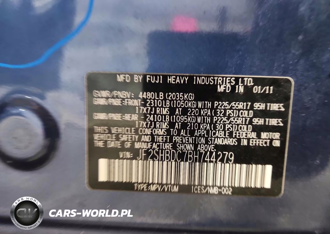 2011 Subaru Forester 2.5X Premium VIN:JF2SHBDC7BH744279 - 12