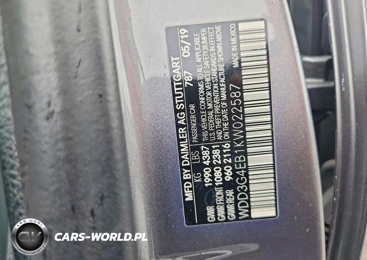 2019 Mercedes-Benz A 220 VIN:WDD3G4EB1KW022587 - 12