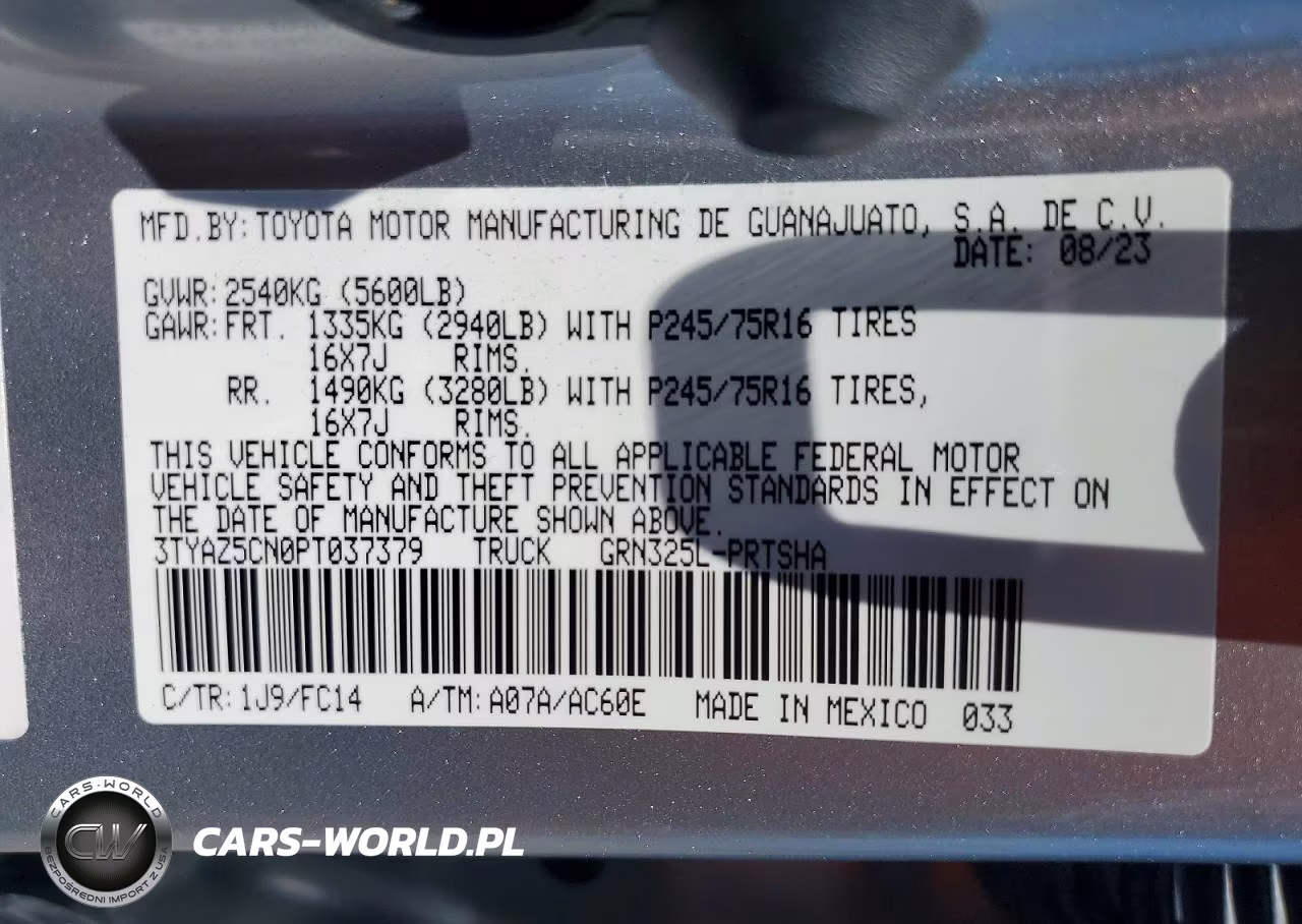 2023 Toyota Tacoma Sr5 V6 VIN:3TYAZ5CN0PT037379 - 13