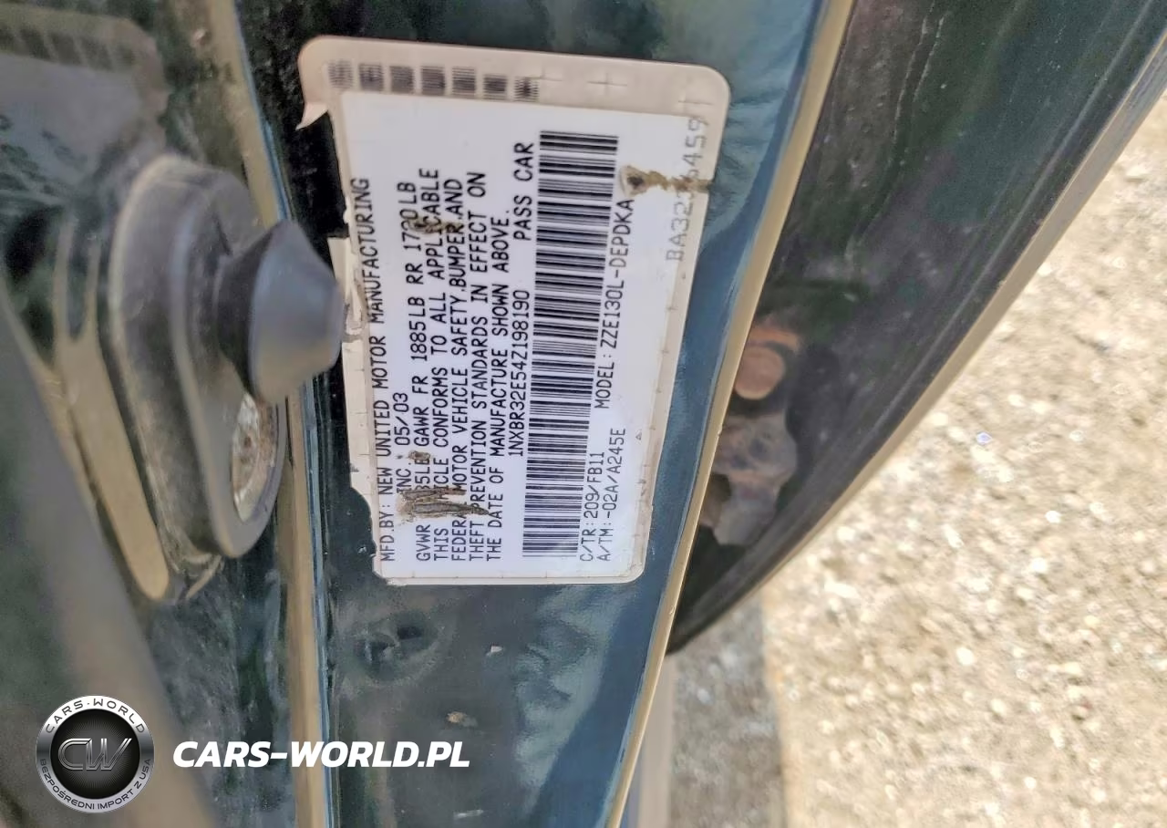 2004 Toyota Corolla Ce VIN:1NXBR32E54Z198190 - 12
