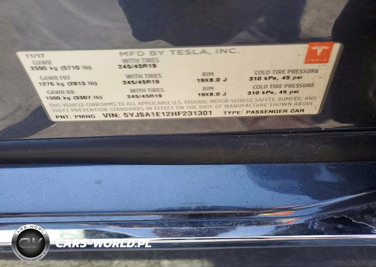 2017 Tesla Model S VIN:5YJSA1E12HF231301 - 12