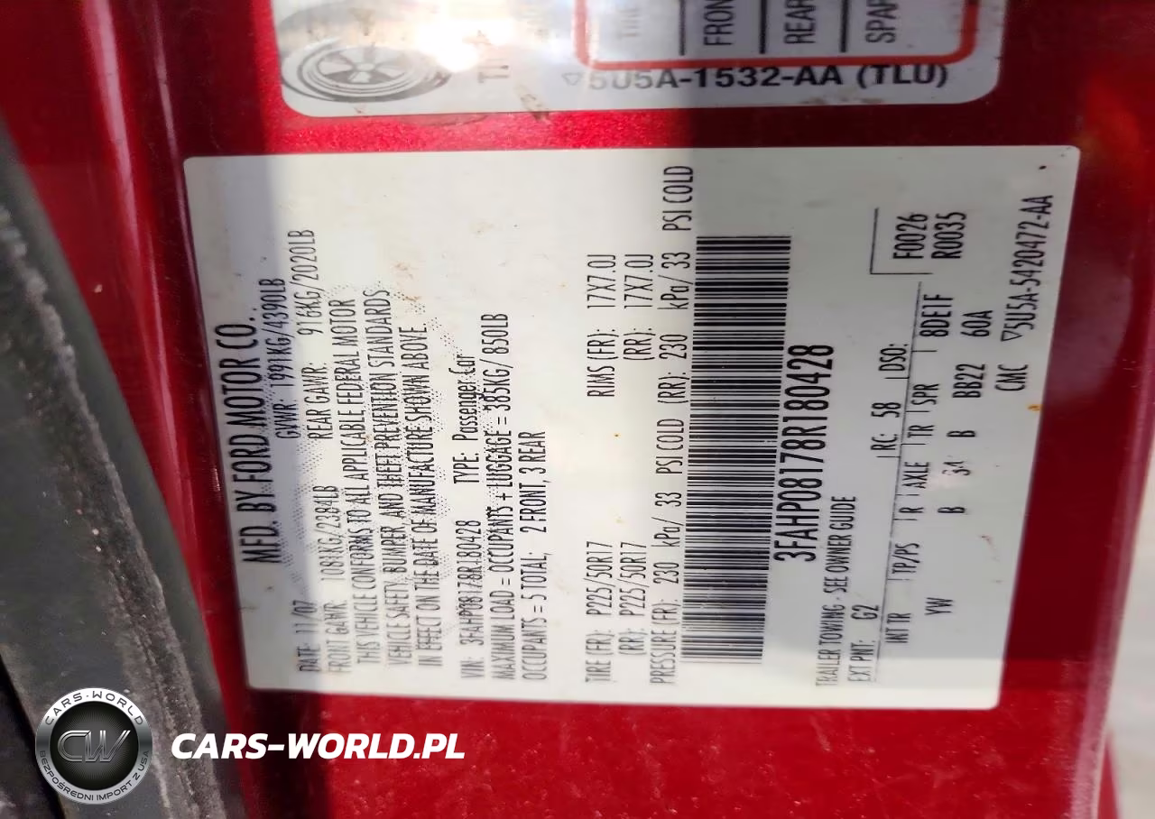 2008 Ford Fusion Sel VIN:3FAHP08178R180428 - 12