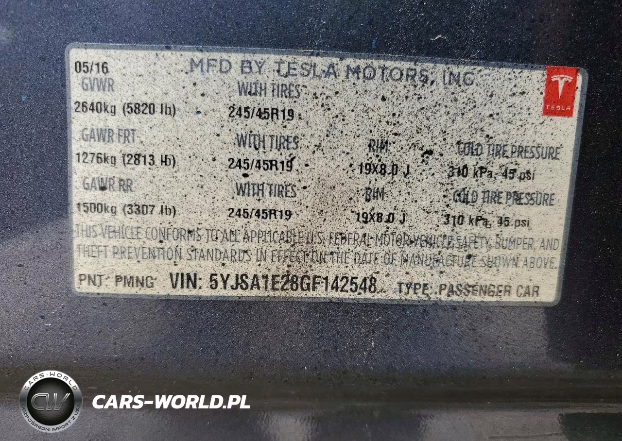 2016 Tesla Model S VIN:5YJSA1E28GF142548 - 13