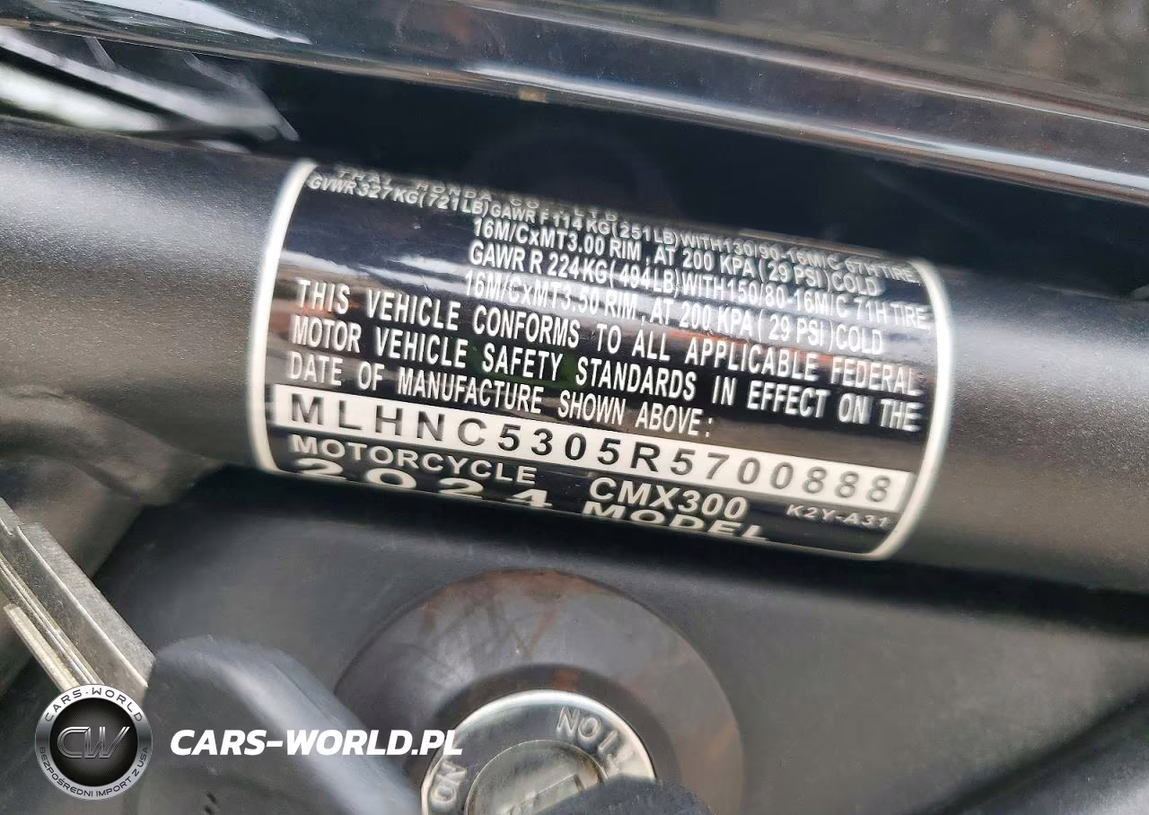 2024 Honda Cmx300 VIN:MLHNC5305R5700888 - 9