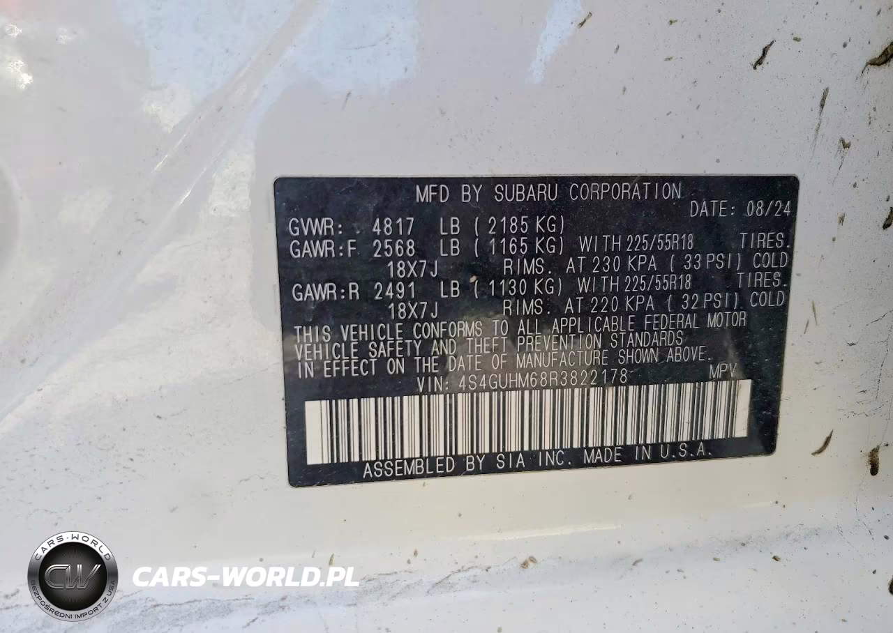 2024 Subaru Crosstrek Limited VIN:4S4GUHM68R3822178 - 14