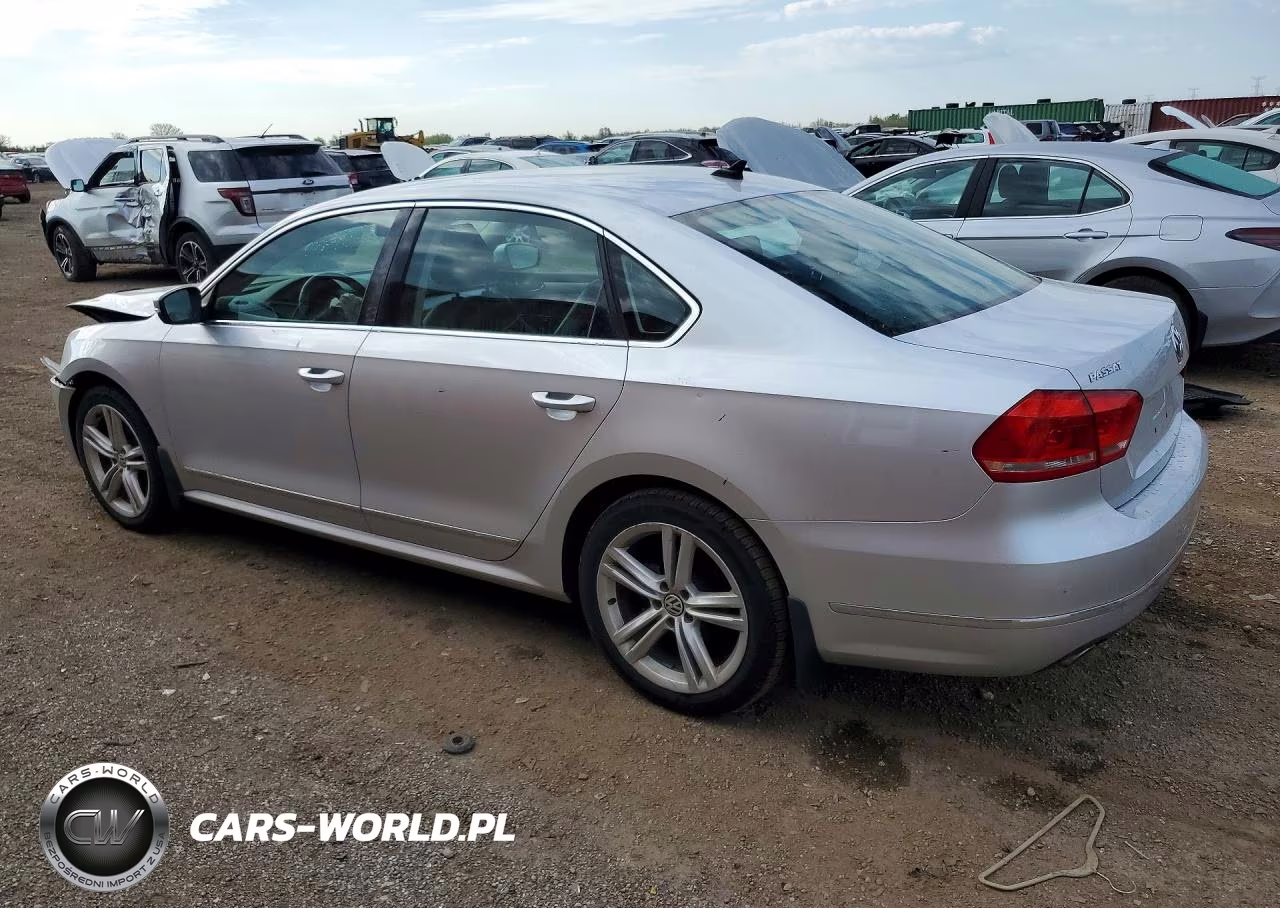 2013 Volkswagen Passat Se VIN:1VWBN7A34DC066645 - 2