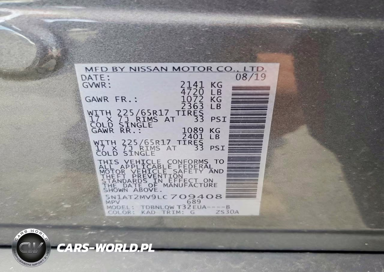 2020 Nissan Rogue Sv VIN:5N1AT2MV9LC709408 - 13
