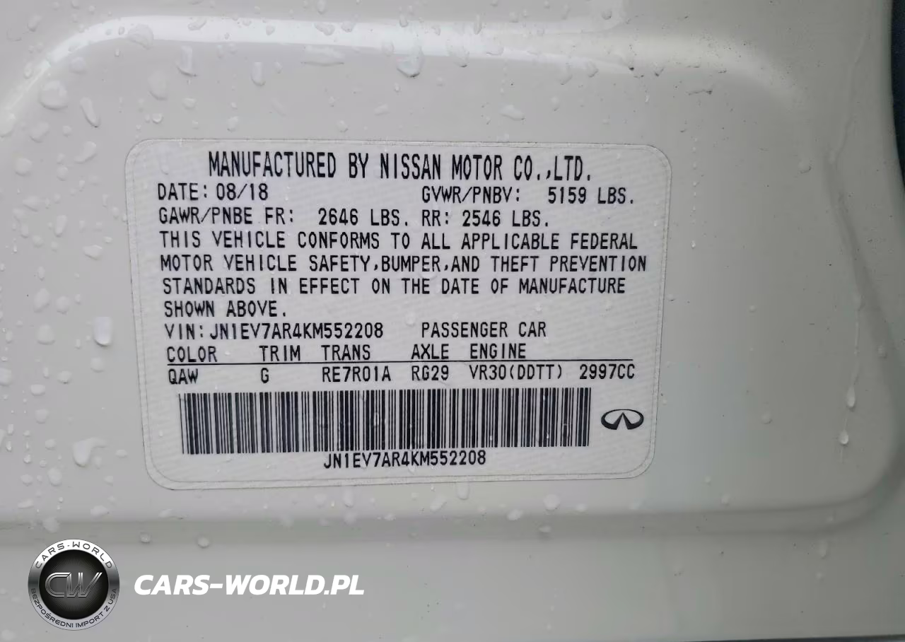 2019 Infiniti Q50 3.0T Luxe VIN:JN1EV7AR4KM552208 - 12