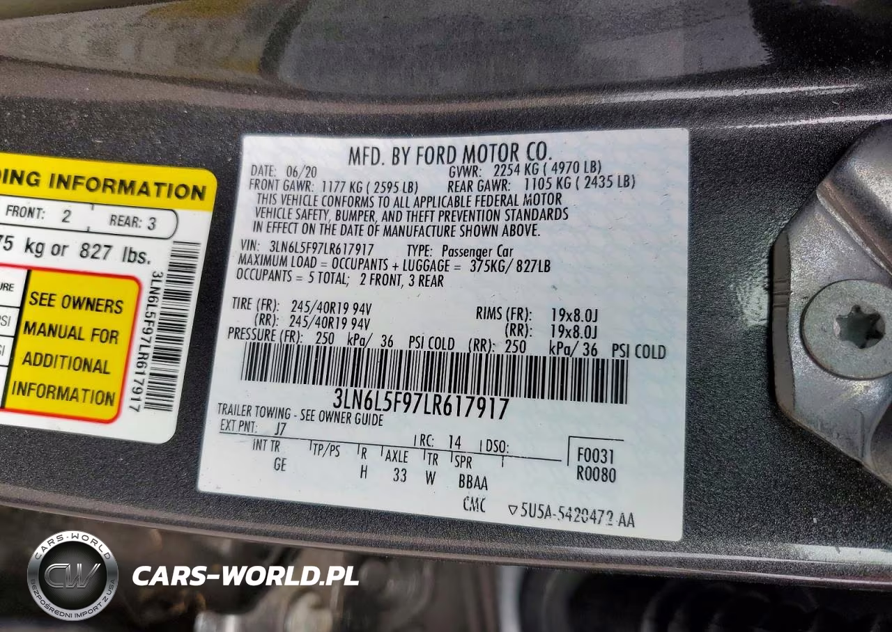 2020 Lincoln Mkz Reserve VIN:3LN6L5F97LR617917 - 13