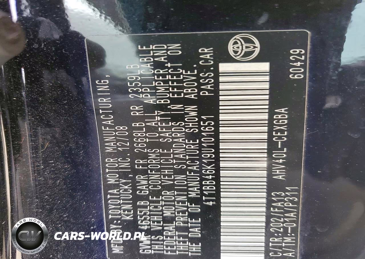 2009 Toyota Camry Hybrid VIN:4T1BB46K19U101651 - 12