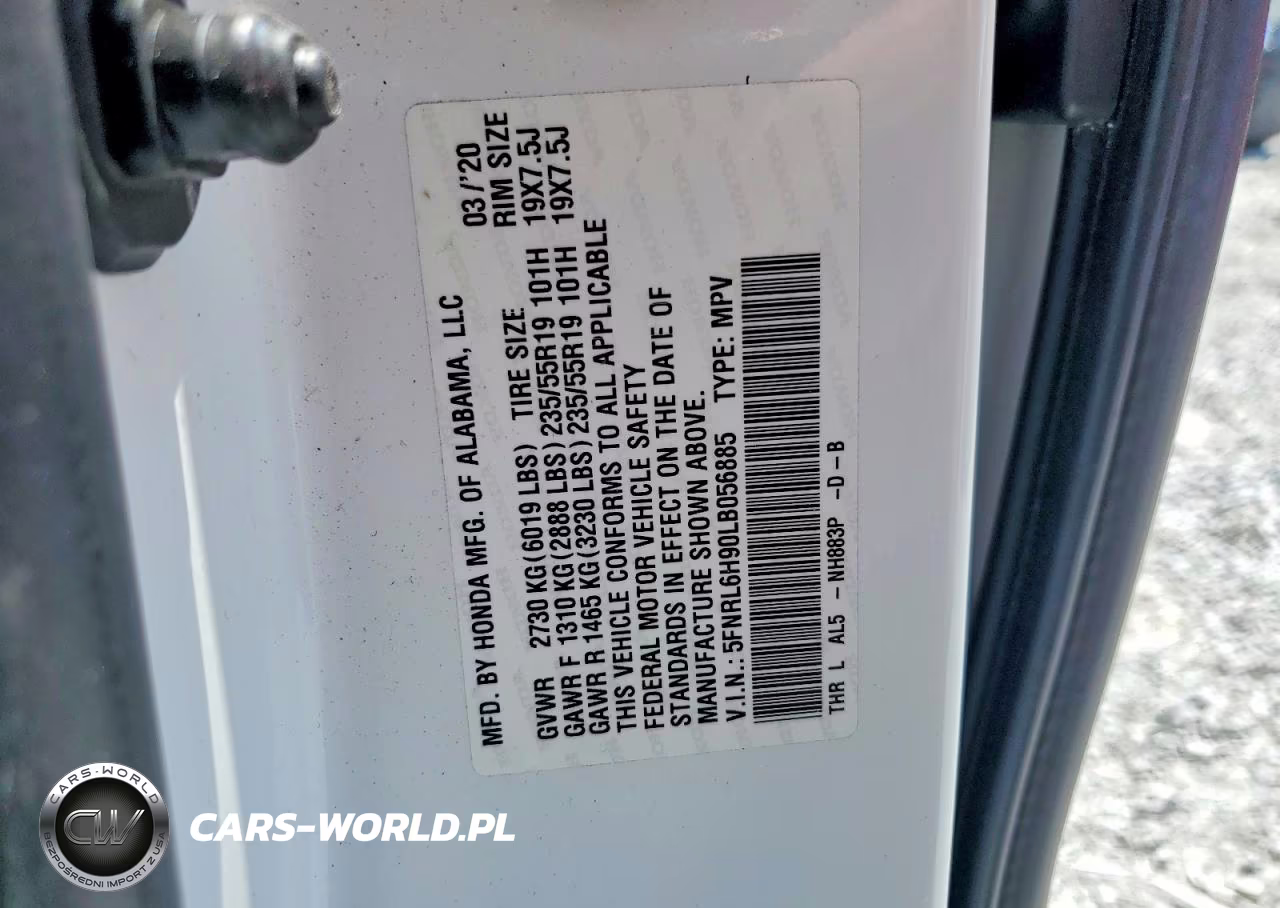 2020 Honda Odyssey Elite VIN:5FNRL6H90LB056885 - 13