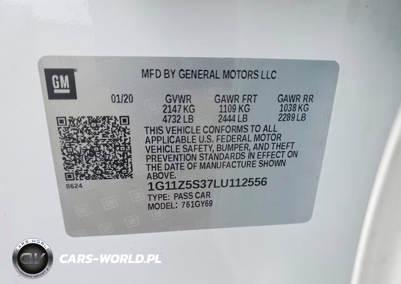 2020 Chevrolet Impala Lt VIN:1G11Z5S37LU112556 - 13