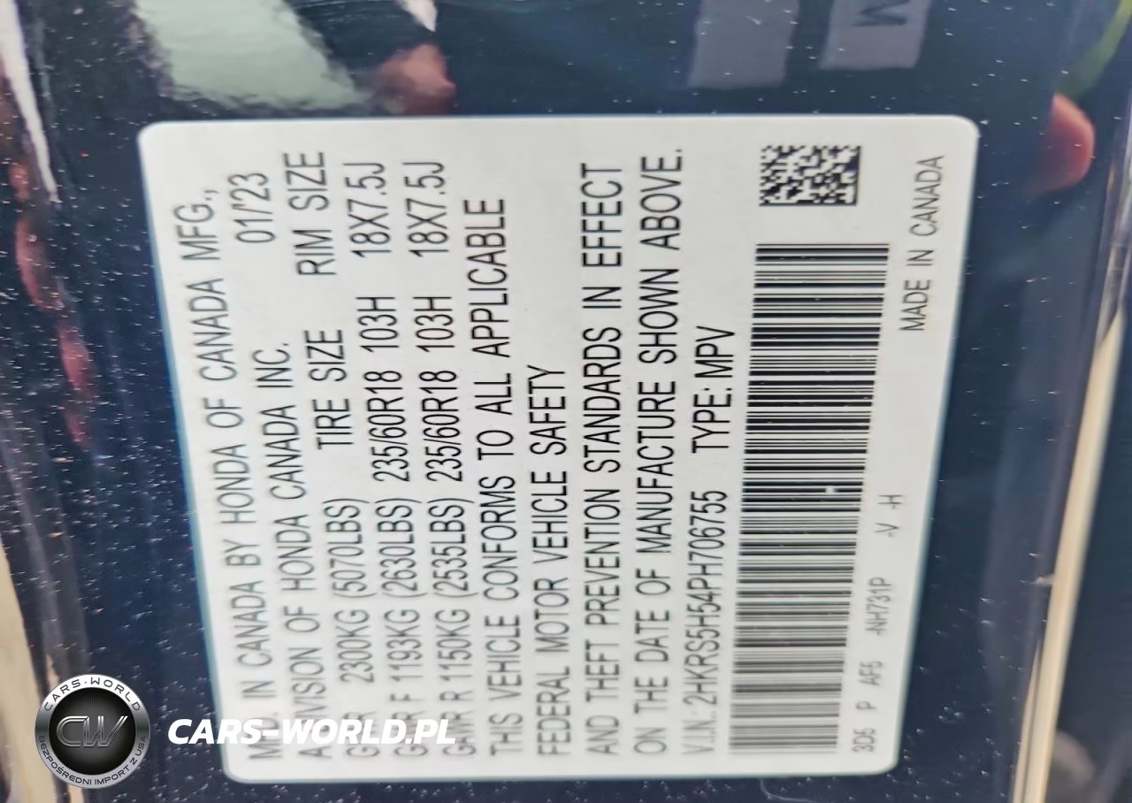 2023 Honda Cr-V Sport VIN:2HKRS5H54PH706755 - 12