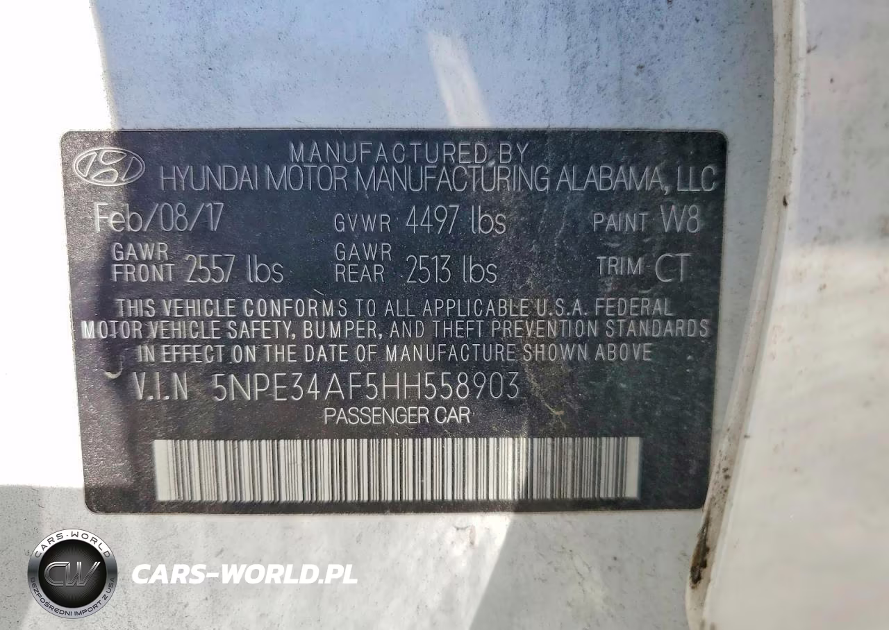 2017 Hyundai Sonata Sport VIN:5NPE34AF5HH558903 - 12